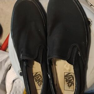 Black slip on Vans size 9 mens